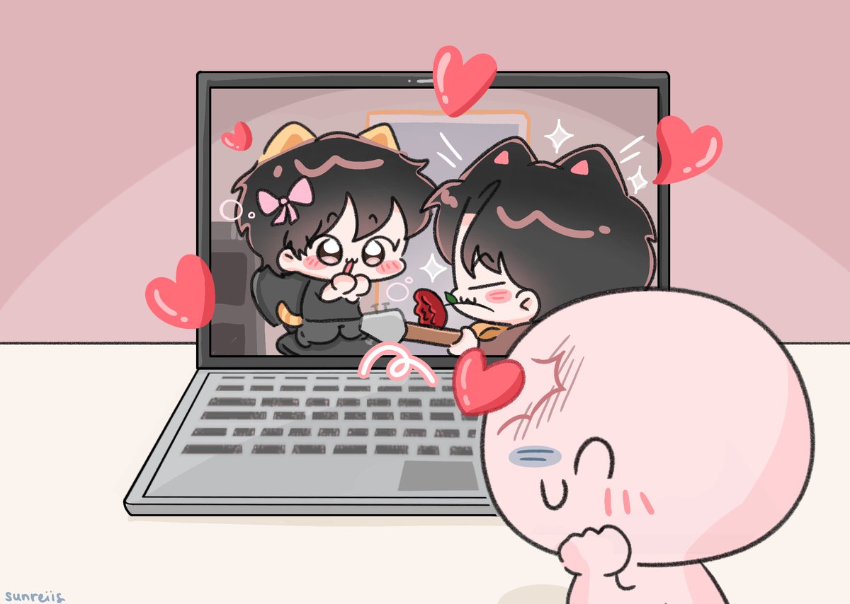 sunreiis's tweet image. tuned in for jay&apos;s live, became a third wheeler instead💔