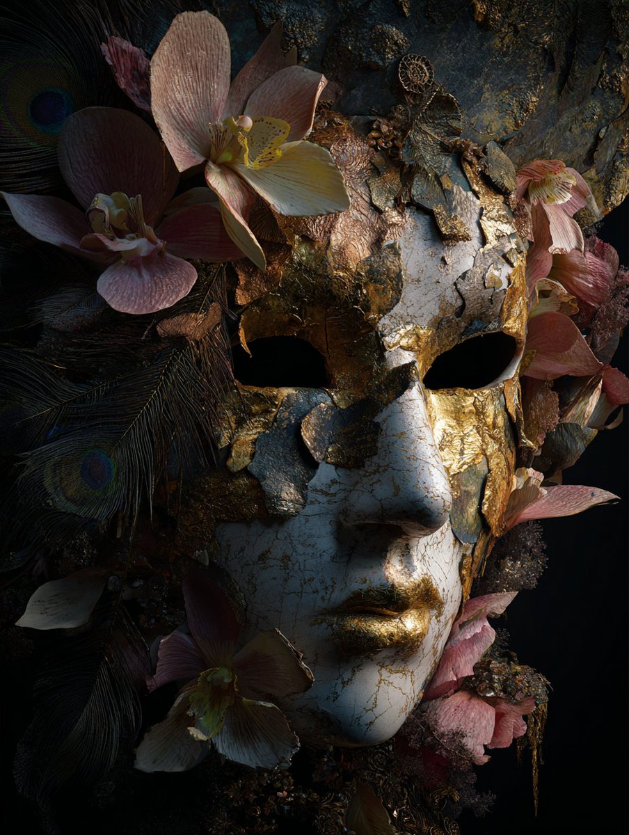 Don't be that guy with Midjourney slop. 
Unlock god-tier prompts with this prompt for insane results. Your portfolio just got an upgrade!
Prompt:
[SUBJECT] arranged as contemporary vanitas still life composition using either 3D rendering (Cinema 4D with Octane renderer) or studio