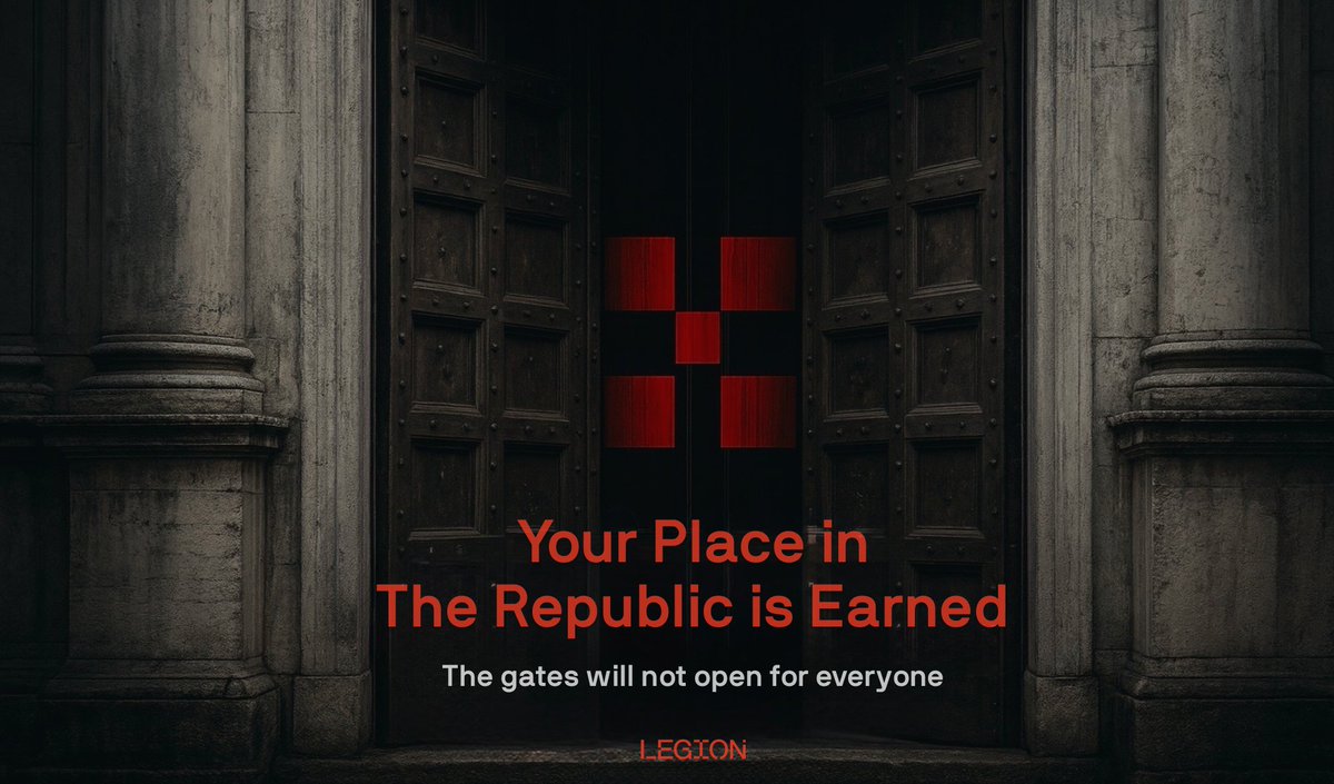 legiondotcc's tweet image. We are beginning the recruitment for the most disciplined force in crypto.

Our ambassador program is not open to everyone. It is earned.
 
🧵