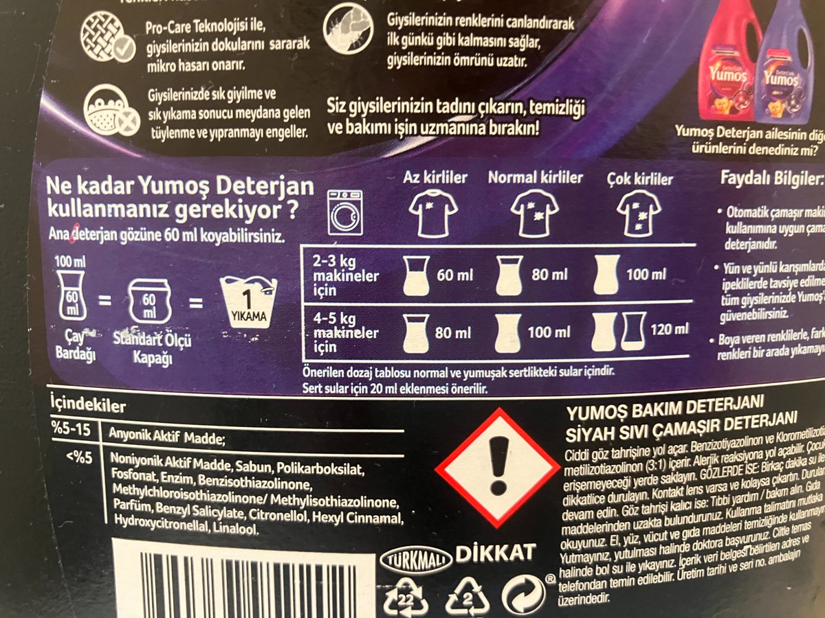 I've just realised that Turks measure out detergent by the tea glass ♥️