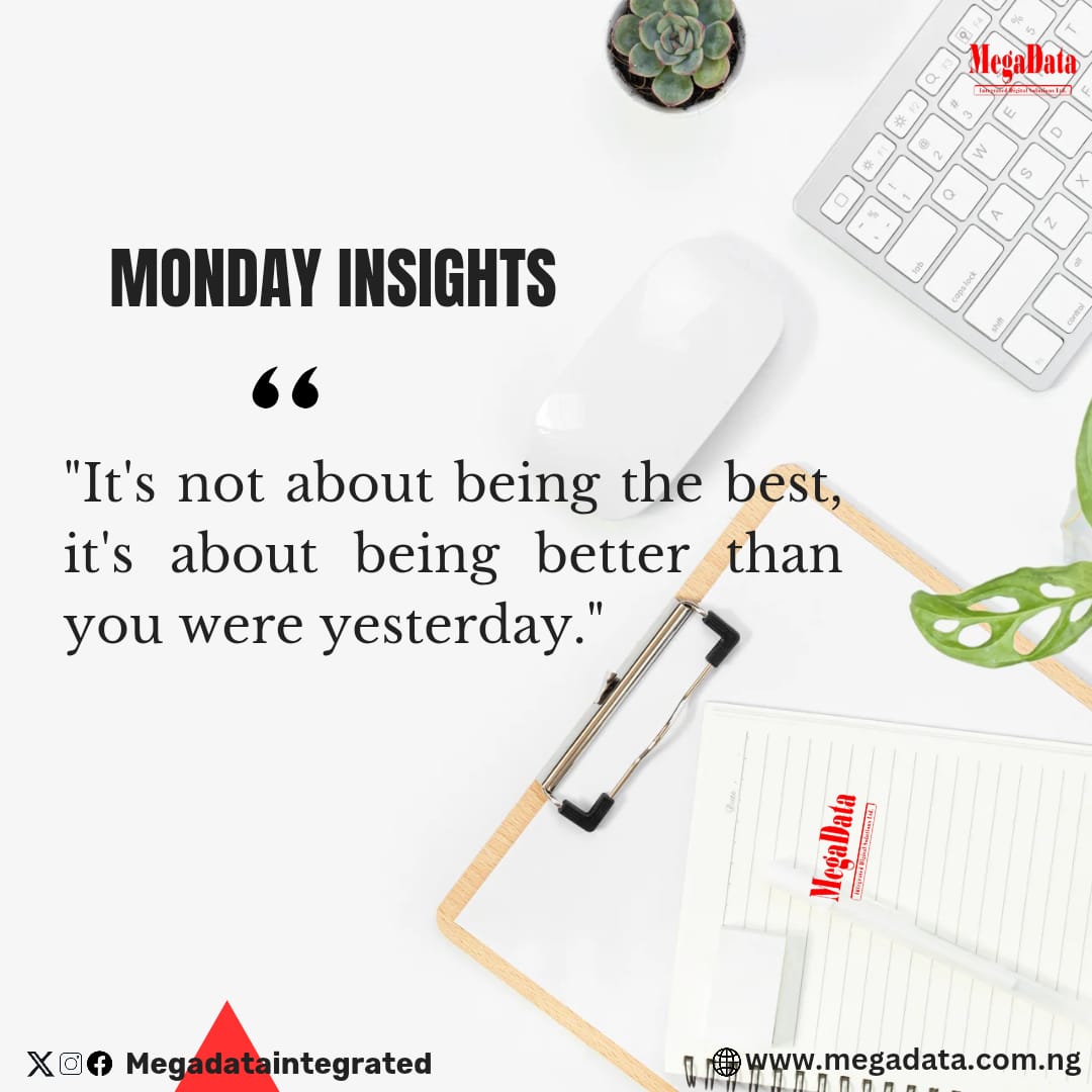 DigitalMegadata's tweet image. &quot;It&apos;s not about being the best, it&apos;s about being better than you were yesterday.&quot;

#MondayInsights
#Mondaymotivation
#Megadata
#SolutionThatWork
#ITSolutionsProvider