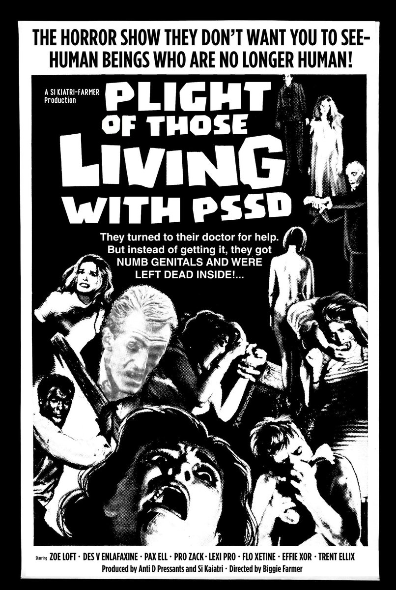 fworksconfetti's tweet photo. When Netflix and co pick up on the colossal harms done to people and society by antidepressants and go about making something big about it, the work of George A. Romero might be a good source of inspiration https://t.co/kKhCzIEjex