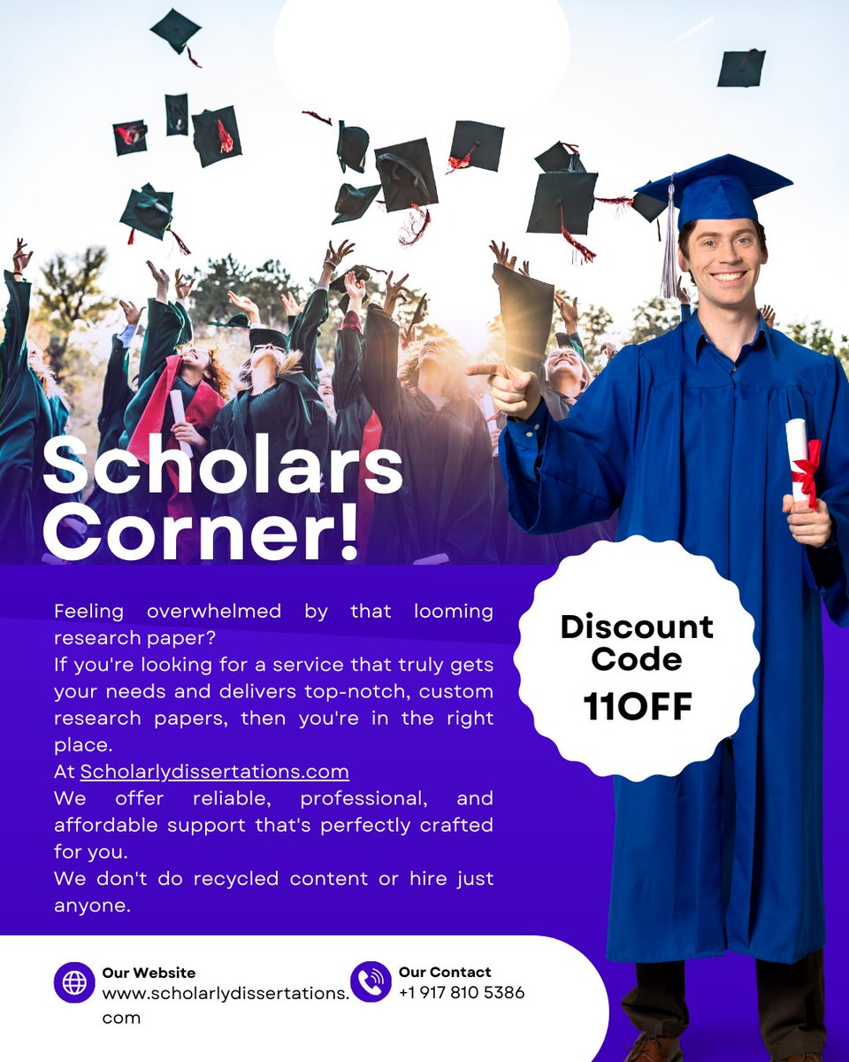 SDissertations's tweet image. From proposals and theses to the grand finale—a full dissertation—our pros are here to polish, perfect, and maybe even rescue your sanity along the way.
Need crisp writing, solid structure, and fewer 2 a.m. breakdowns? You’re in the right place.