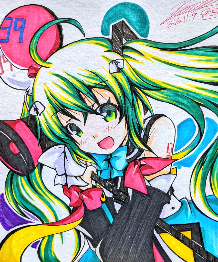 初音ミク 「⑥」|キノ店員のイラスト