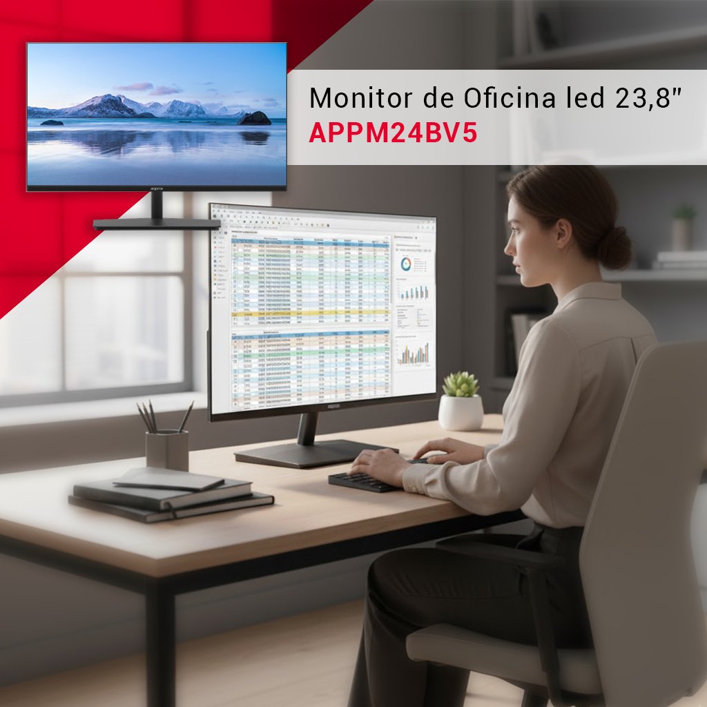 Approx_Iberia's tweet image. El monitor APPM24BV5 de Approx de 23,8” FHD está diseñado para ofrecerte una experiencia de visualización óptima, combinando imágenes nítidas y colores precisos con máxima protección para tus ojos.
Descúbrelo aquí: approx.es/go/app
#APPROX #Monitor #APPM24BV5 #FHD