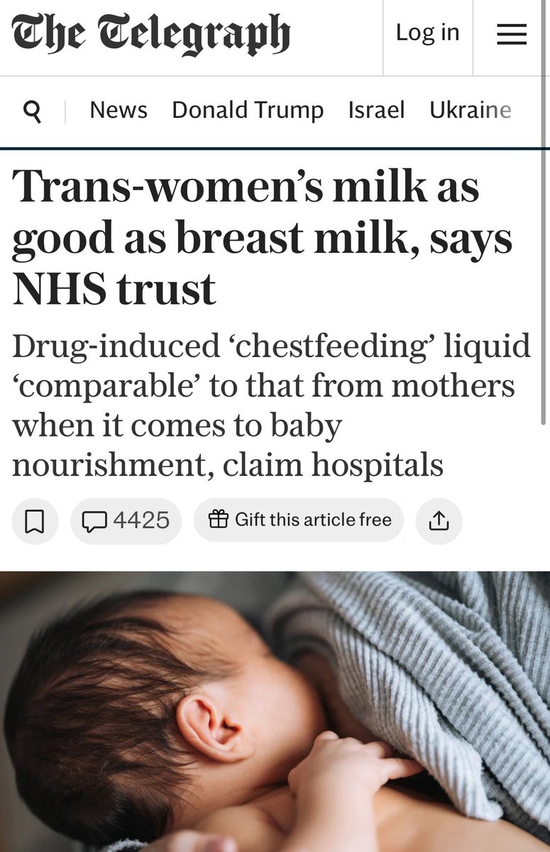 babybeginner's tweet image. Dated February 17, 2024. 

I will never forgive them for this.  It’s unforgivable.  “Drug induced chest feeding liquid”!!!

This ideology is mind warping.