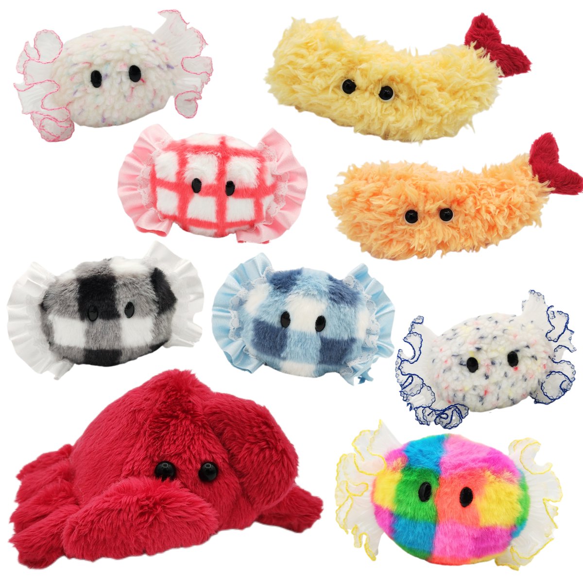 今回手元に残ったぬいぐるみや手描きグッズの一部を通販(minne)で展示