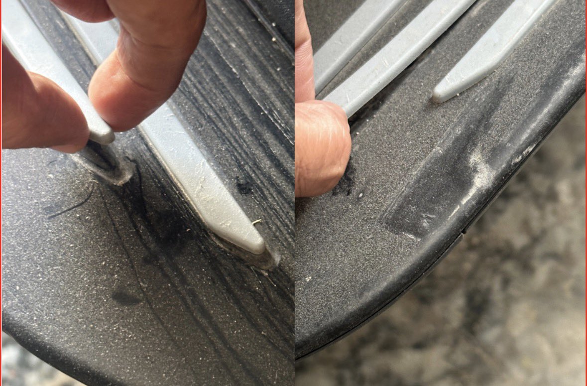 Nks15's tweet photo. @18002096006 @anandmahindra Still no positive response..
Got the vehicle yesterday after 12-13 day.
Noticed one more defect. I am painfully speechless. What have I bought 😩 https://t.co/g8AMcjL7K4