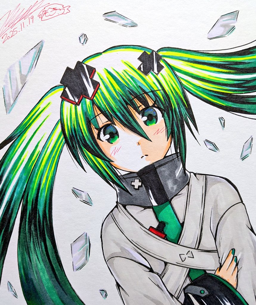 初音ミク 「⑧」|キノ店員のイラスト