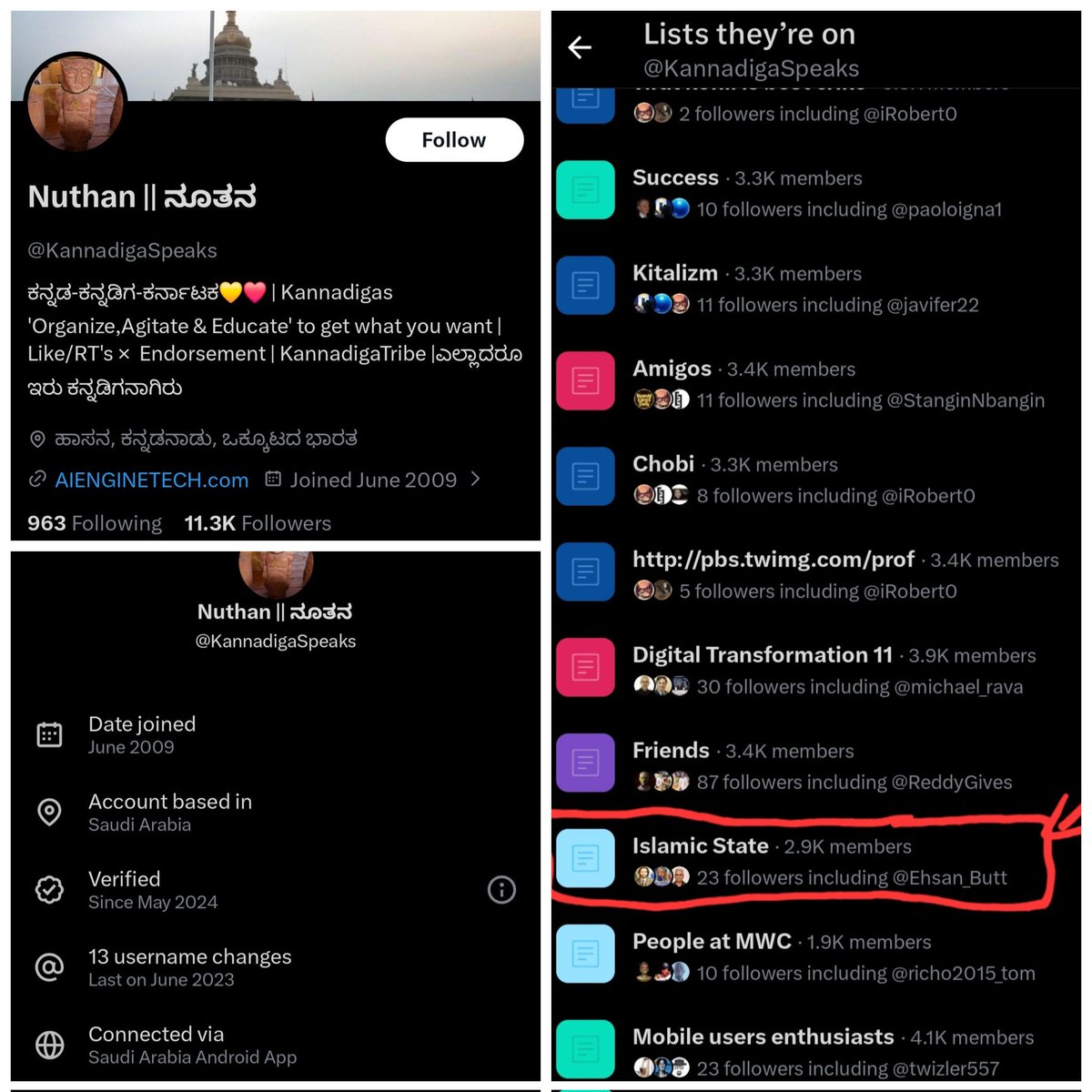 OlaataSlayer's tweet image. Ethnic Kannadiga and Hariprasad Somshekhar Aliyas Nuthan both live in Arab country and share an interest in Marxist Muslims and the Islamic State.

Let that sink in!!