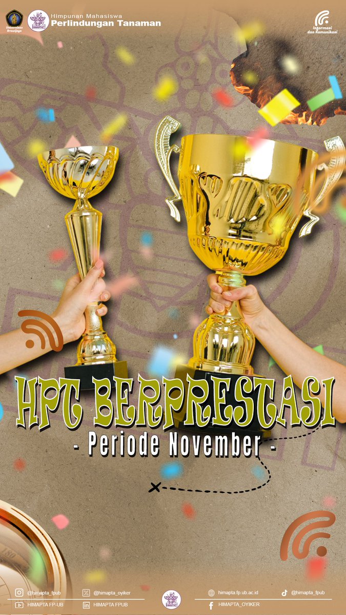 [Mahasiswa HPT Berprestasi 2025]

Hi Mahasiswa Perlindungan Tanaman👋
Selamat untuk MPT yang telah berprestasi dan mengharumkan nama Departemen!🏆✨

Yuk isi Pendataan HPT Berprestasi di link berikut:
docs.google.com/spreadsheets/d…

HIMAPTA… Oyikerr!!!✊
#HIMAPTA #HIMAPTA2025 #Oyiker