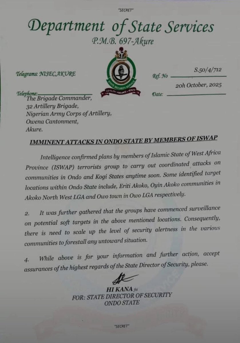 ISWAP and JNIM have finally arrived Southwest.
 The government knows better that there are eminent attacks in all parts of Nigeria , but can they defend the citizens? .
<a href="/real_IpobDOS/">Directorate Of State (DOS)</a> 
<a href="/radiobiafralive/">Radio Biafra</a> 
<a href="/IgboHistoFacts/">IGBO History & Facts</a>