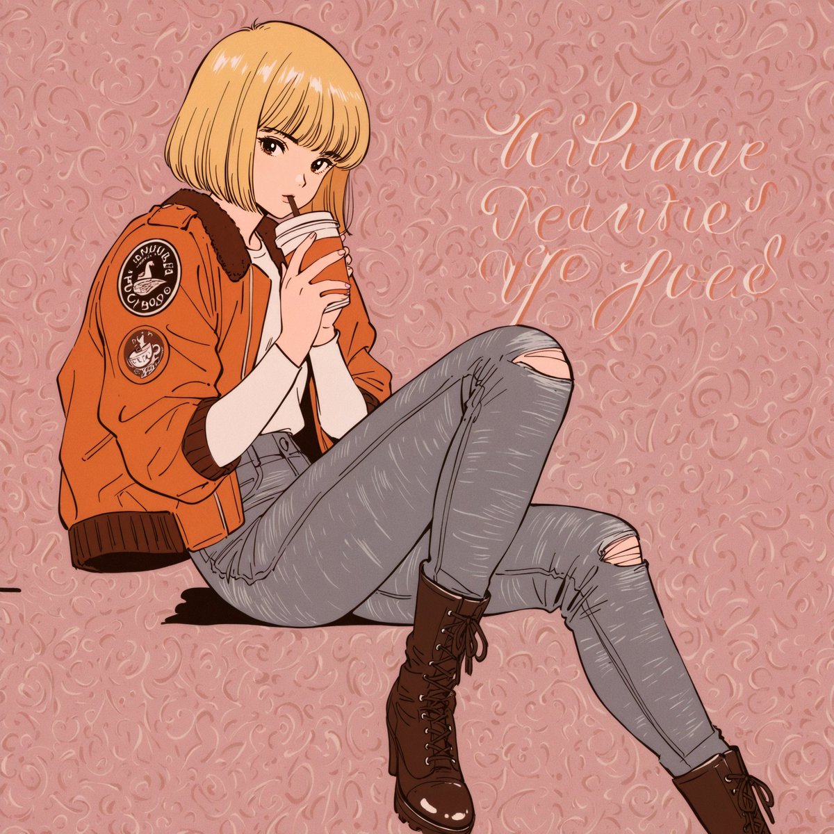 静かな午後にふっと残った一枚。 コーヒーひと口ぶんのぬくもりだけが