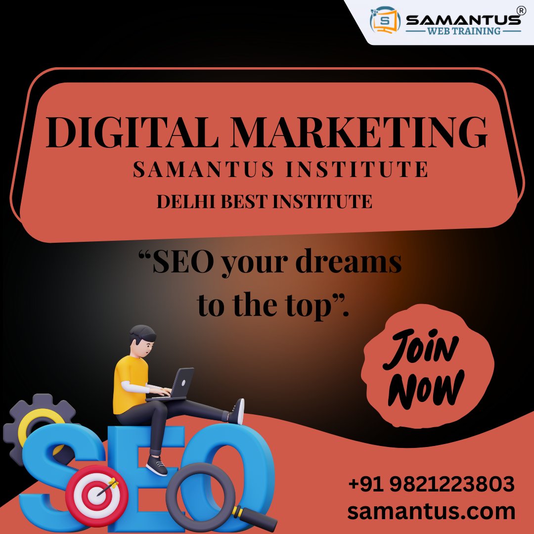 samantuswebtrng's tweet image. Become a certified digital marketer with Samantus Web Training!
🚀 Learn SEO, SMM, Google Ads, Email Marketing &amp;amp; More
🎓 100% Practical Training
Enroll now and level up your career!

#DigitalMarketingCourse #SamantusWebTraining #SkillUp