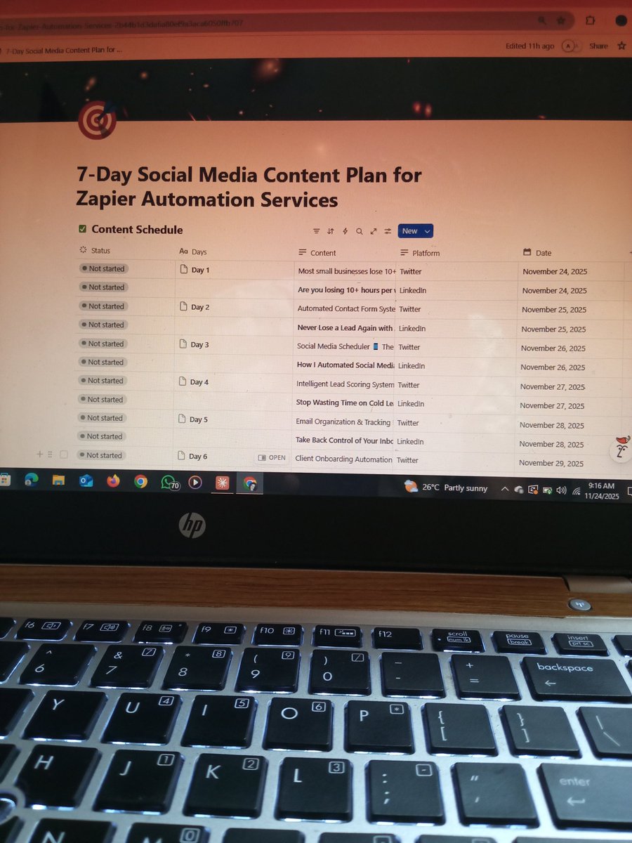 KayodeJumoke1's tweet image. Starting something new this week 👇

I&apos;ve built 9 automation systems using Zapier (contact forms, lead scoring, chatbots, and more).

This week, I&apos;m sharing exactly what I built and how it helps businesses save 15-20 hours/week.

Stay tuned 🙂✅