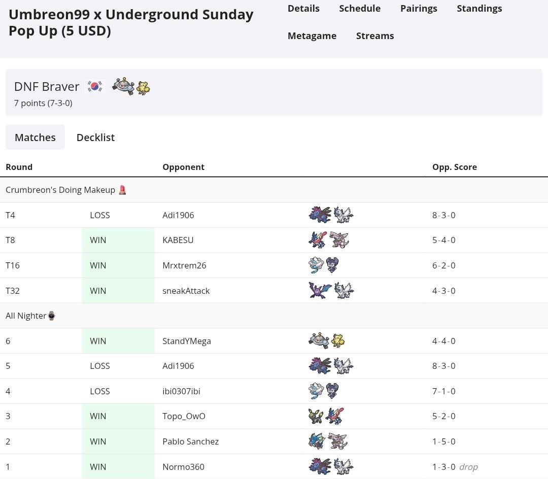 braver_hwang's tweet image. Umbreon99 x Underground Sunday Pop Up TOP3 🥉

サザンドラに対抗するためにサカキを使うデッキをプレーしたが、力不足だった。

やっぱりリーシャンこの答えかな？

#ポケポケ #PokemonTCGPocket #포켓몬카드게임포켓
