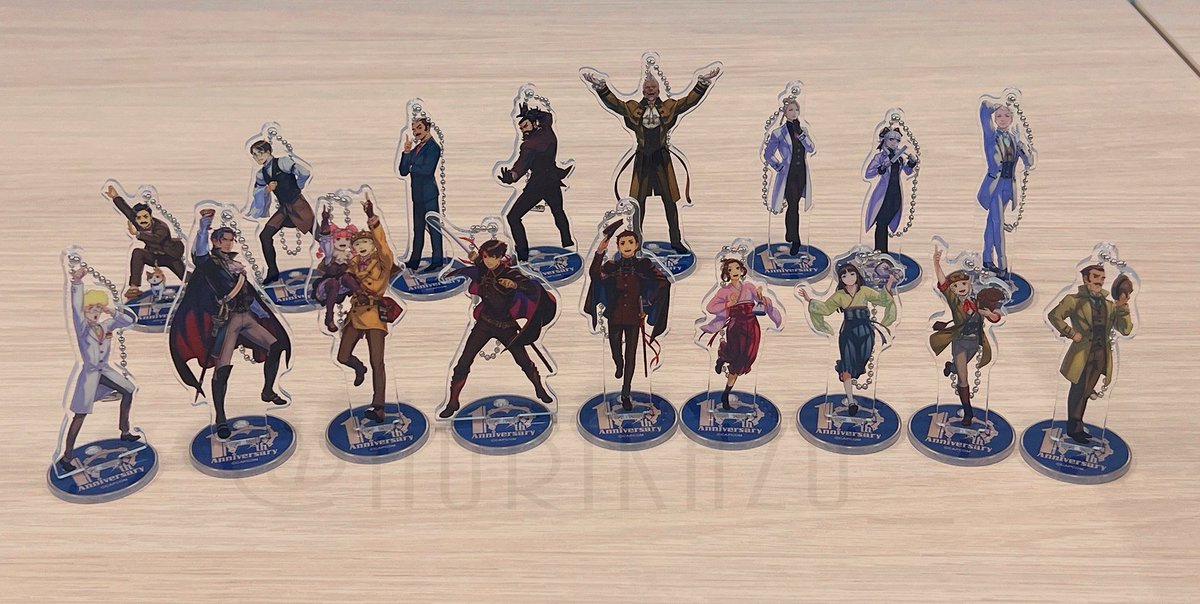 大逆転裁判10th』で描き下ろしたキャラがアクスタキーホルダーに！念願