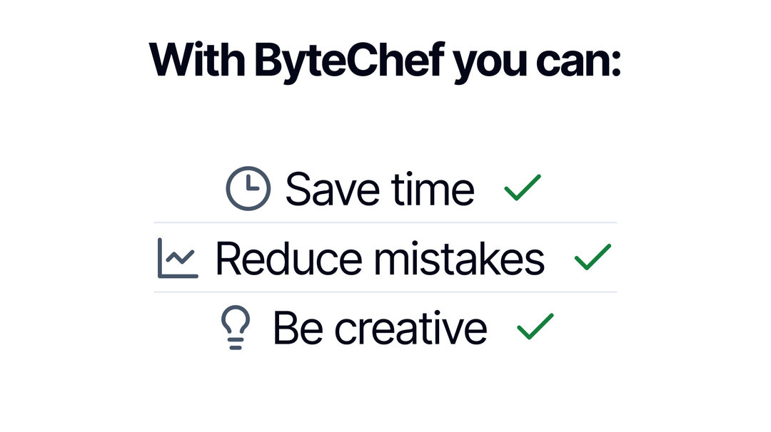 bytechefhq's tweet image. 🧑‍🍳 ByteChef is like your digital sous-chef that helps you automate repetitive tasks and workflows without needing to code! 

Whether you want to move data between apps, set up reminders, or build complex business processes, ByteChef takes care of the heavy lifting so you don’t…