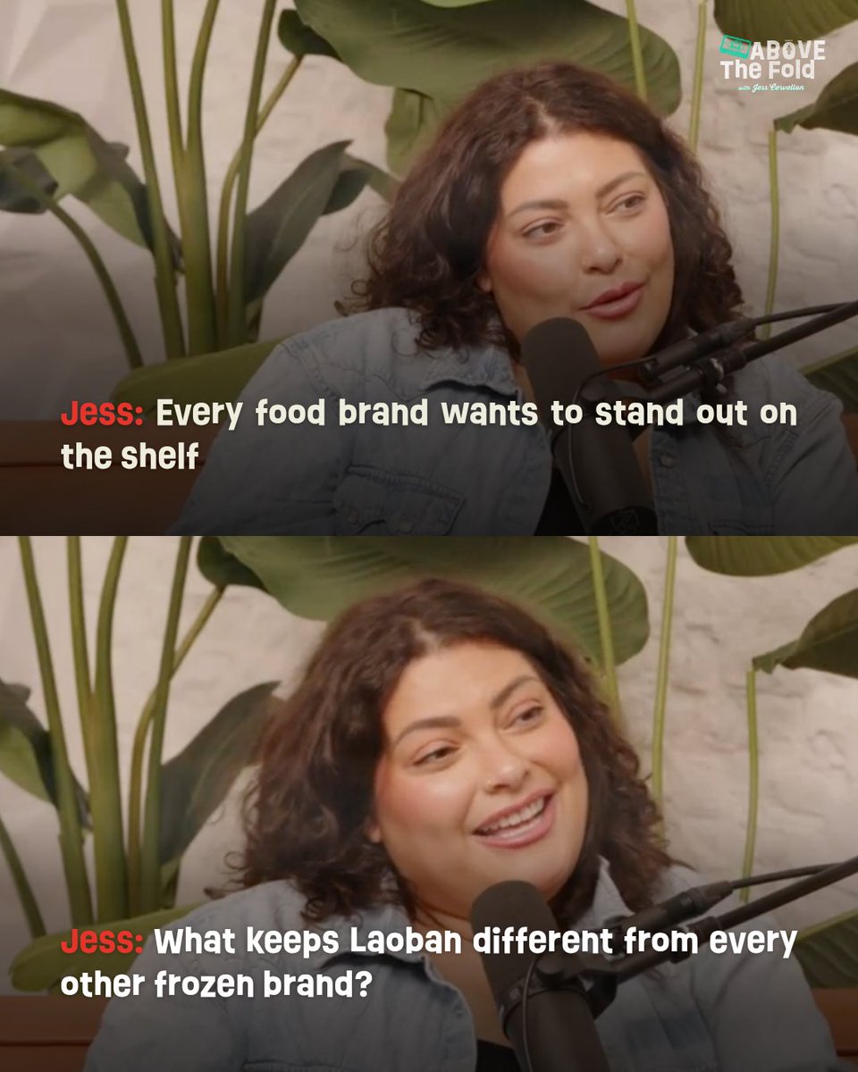abovethefoldpod's tweet image. laoban wins in the freezer aisle because it doesn’t look like the freezer aisle ❄️ patrick says people weren’t even shopping for frozen food — the packaging stopped them cold. surprise → trial → loyalty. that’s brand power. #CPG #BrandBuilding #PackagingDesign
