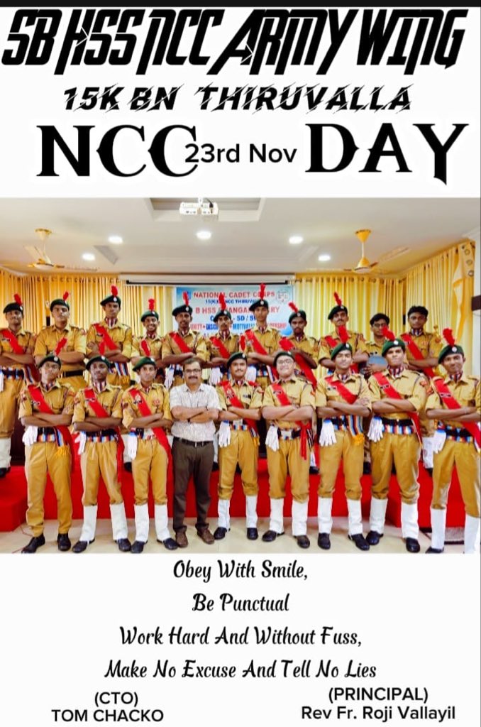 gpnccktym's tweet photo. 77 NCC Day was celebrated by the units of Kottayam Gp. A glimpse of various events.
@dgncc_india 
@KeralaNcc https://t.co/sd1Dgq0aVm