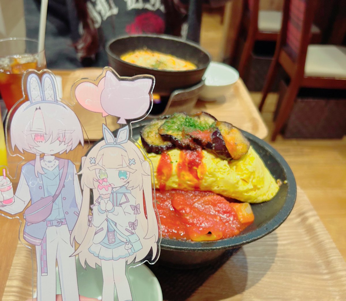 今回売り子をしてくれた∅さんと夜ご飯🧀