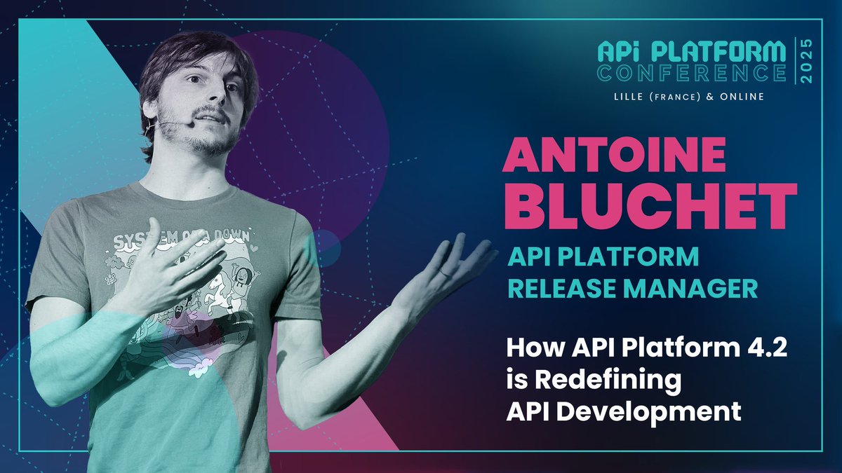 ApiPlatform's tweet image. Watch the #APIPlatformCon 2025 replay: How API Platform 4.2 is redifining API Development by @s0yuka. 

🎥  youtu.be/NAEW-VAweCs?si…