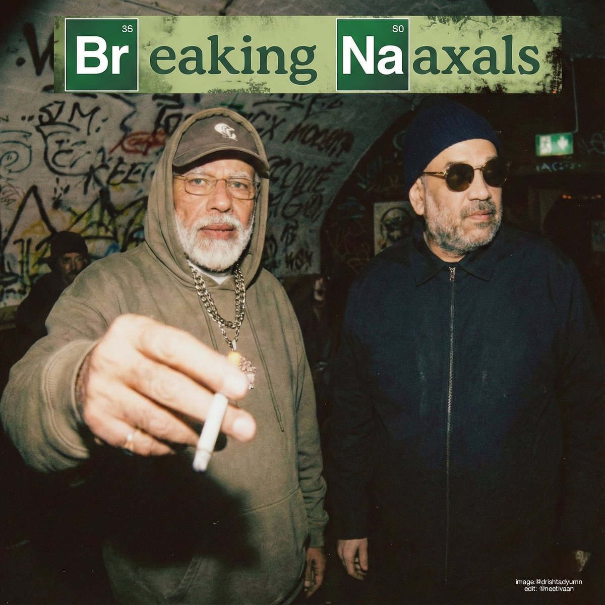 Neetivaan's tweet image. do bhai 
dono tabahi