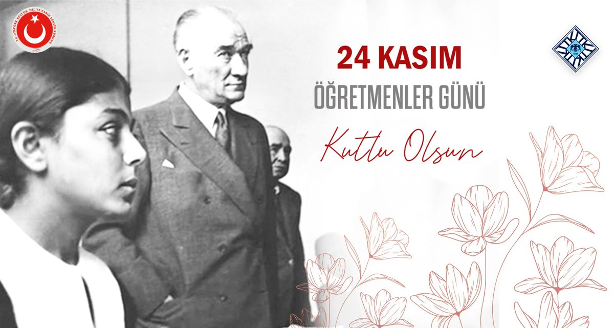 24 Kasım 1928’de Gazi Mustafa Kemal Atatürk’e ‘Millet Mektepleri Başöğretmeni’ unvanının verildiği bu özel günde; Cumhuriyetimizin kurucusu, Başöğretmen Gazi Mustafa Kemal Atatürk başta olmak üzere gelecek nesillerimizi yetiştiren tüm öğretmenlerimizin Öğretmenler Günü’nü