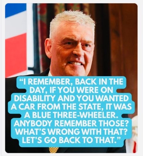 Danwhite1972's tweet image. Dear #Reform voters, 
Genuine question.
Are you comfortable with these ableist comments from your representatives about Disabled adults &amp;amp; children?
Remember these people are NOT experts in any field of disability, have NO understanding of it.
Thoughts on this ignorance?