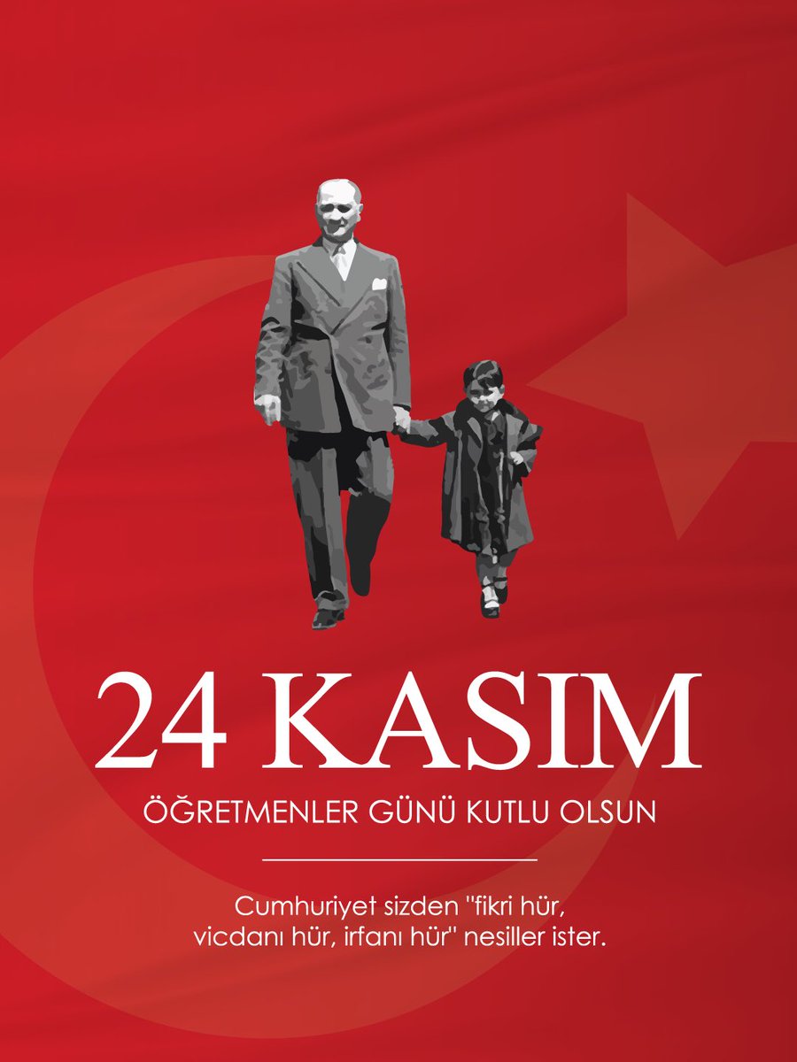 24 Kasım Öğretmenler Günü Kutlu Olsun.

#24KasımÖğretmenlerGünü