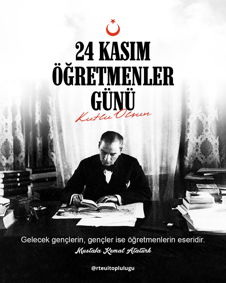 Başöğretmen Mustafa Kemal Atatürk’ün açtığı yolda, gelecek nesillere ışık olan tüm öğretmenlerimizin 24 Kasım Öğretmenler Günü kutlu olsun.