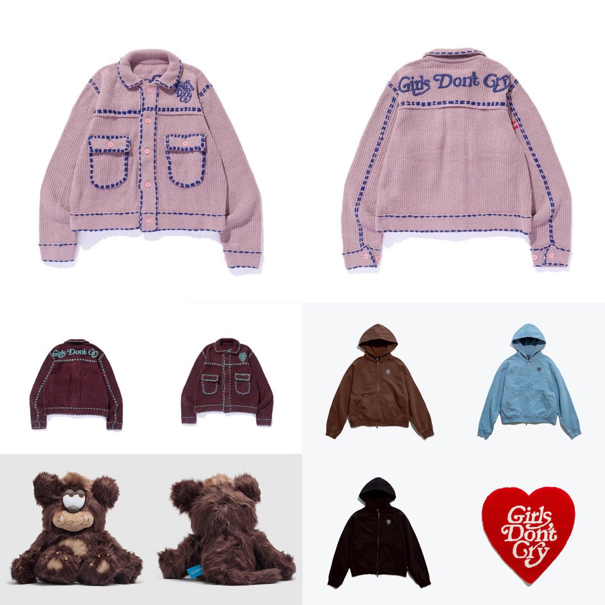 GIRLS DON'T CRY × PHINGERIN PG1 KNIT | VERDY'S GIFT SHOP GIRLS DON