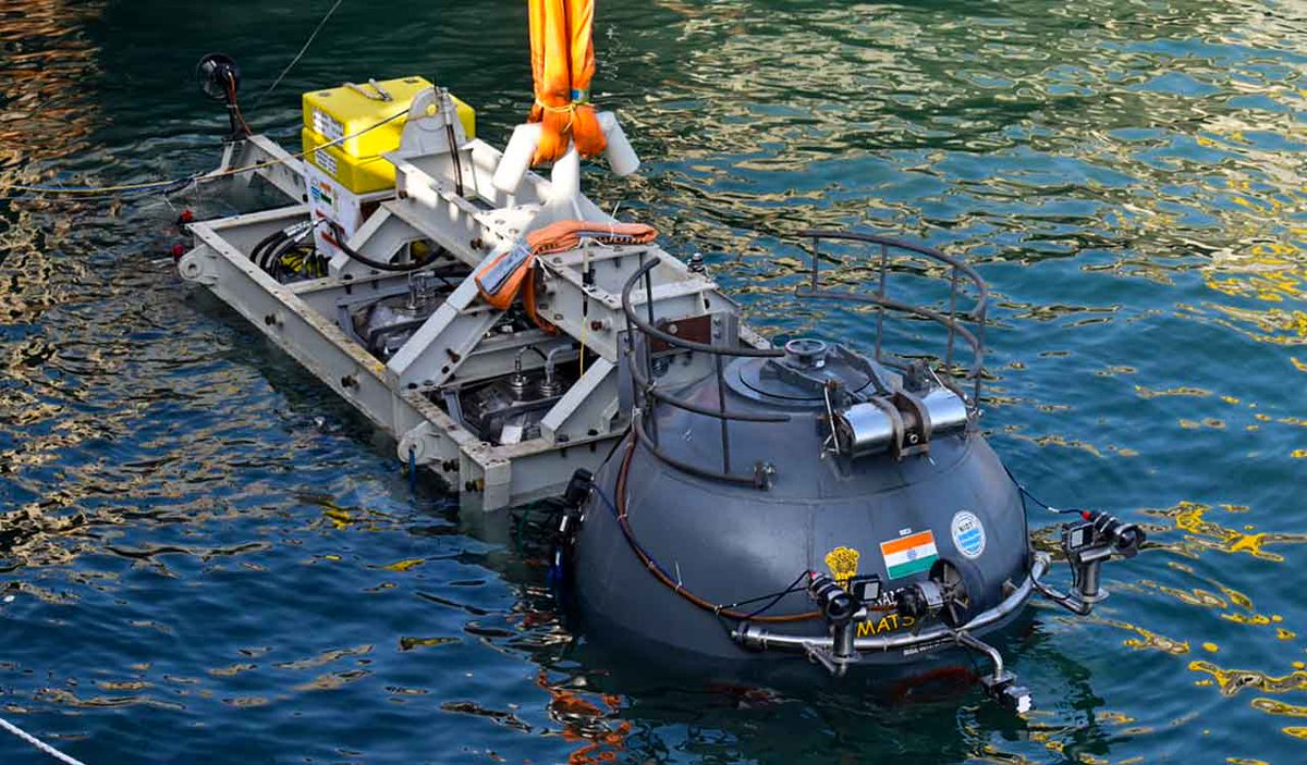 🚨India is advancing its deep-sea capabilities with the Matsya-6000 submersible.