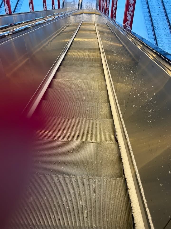 Eva_CZ1's tweet image. Via fb 🤣 je to tady zase 🤣Krytá dráha pro běžkaře v Pardubicích připravena 😀🤣🤣🤣 po těch namrzlých nejezdících schodech by to bylo nejlepší vzít po zadku😂