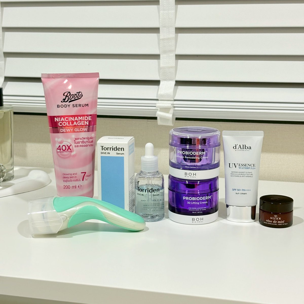 #ของใหม่ใช้ดี เดือนนี้ ครบ หน้า/ตัว
BOH ทั้งday cream/night cream ตัวช่วยผิวเข้าเลข4 ผิวกระชับอิ่มฟูมาก 
d’alba กันแดด ผิวฉ่ำมากก
NUXE ทาปากแห้งๆชุ่มชื้นดีเลย
Bootsโลชั่น เพิ่งลอง สูตรคอลลาเจนผิวนุ่มเด้ง Torriden กดได้1แถม1 ชุ่มชื้นราคาดี
มีดโกน schick intuitionโกนเนียนกริบ(ต่อ)