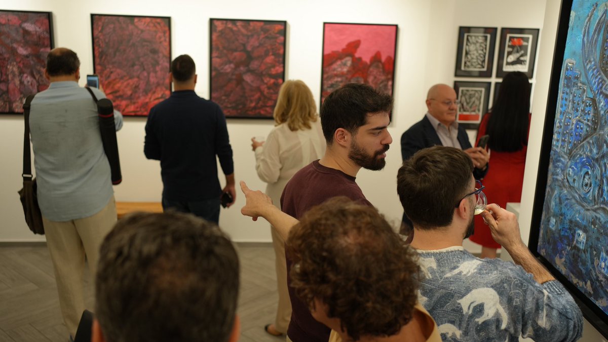 ghassgo's tweet photo. From my solo exhibition :
“ Story of a fish “
At galerie cheriff tabet 
From November 18 till December 4 https://t.co/ey6m0ISTPJ