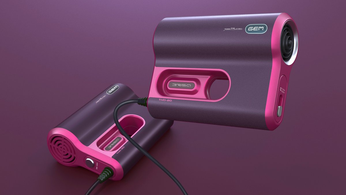 JMAG_Design's tweet image. Travel Hair Dryer Design Concept.
Isn´t it ironic being bald and designing hair dryers?
So well, these things happen.
Influenced by some 1970s product design gems, here´s a compact design concept that would take very little space in your luggage.
#productdesign #industrialdesign