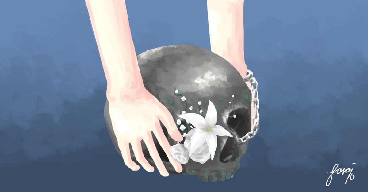 sora_iro1124's tweet image. 生死を考える日📓 note.com/sora_iro1124/n…
#イラスト #illustration #note