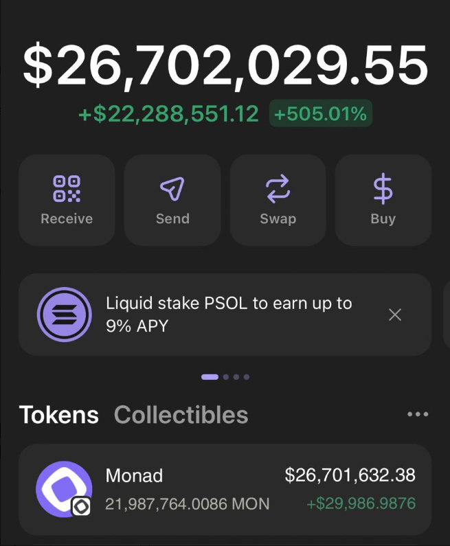 EcosystemMonad's tweet image. Who needs $MON for gas fees to try out the Mainnet?

Drop your EVM wallet address below 👇