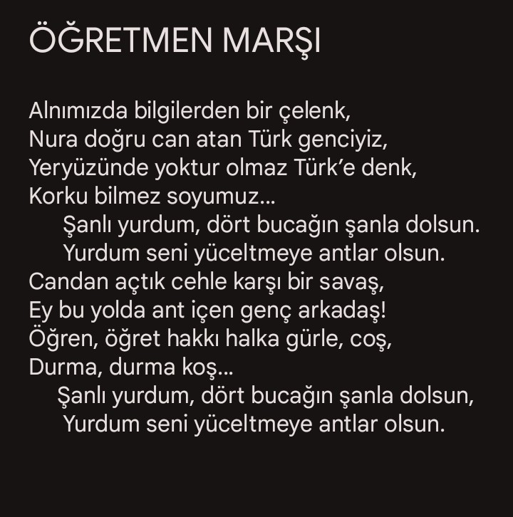 24 Kasım Öğretmenler Günü kutlu olsun !