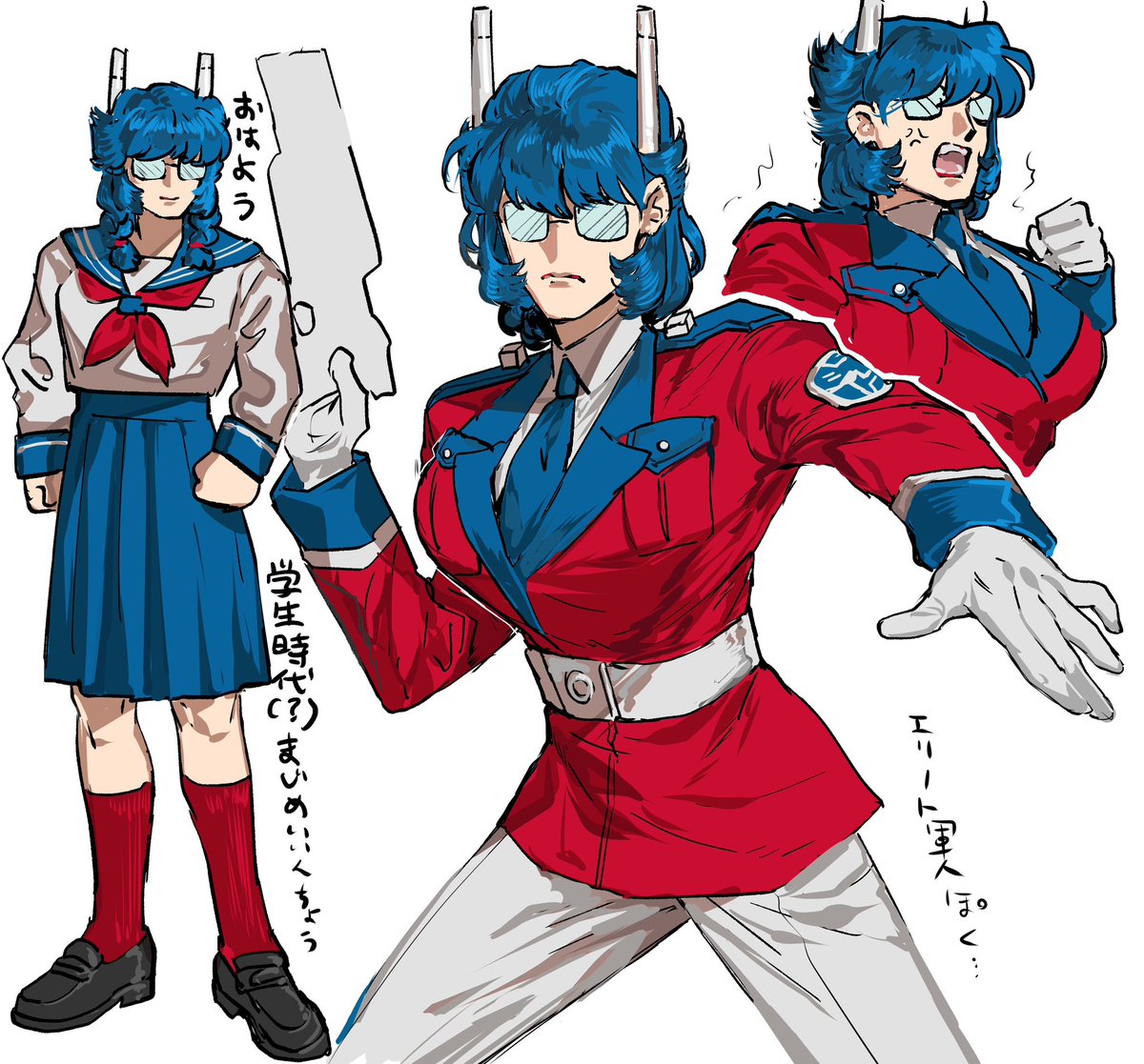tatamintatamin's tweet photo. 擬女化　以前描いたマグ https://t.co/fBZwz5Cr67