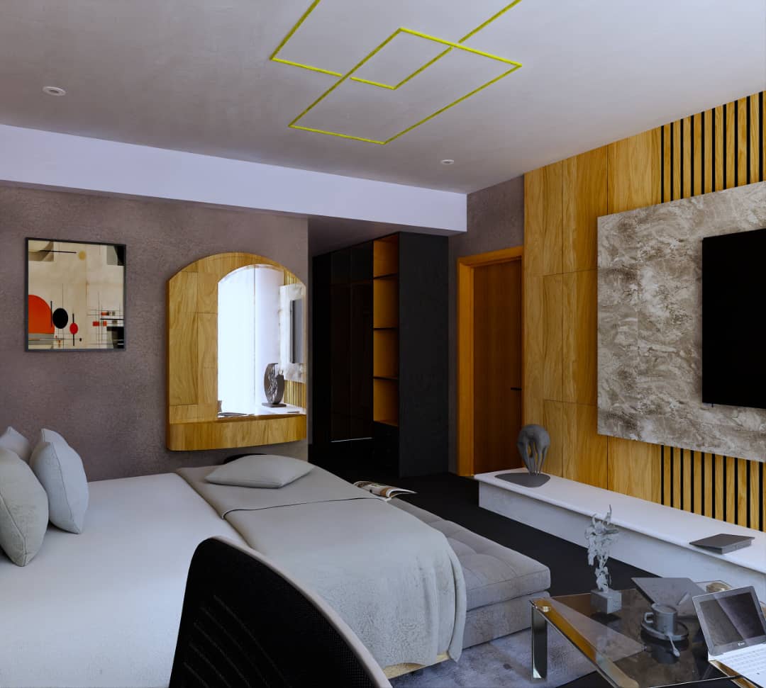 NsikakEss's tweet image. Modern comfort meets minimal elegance — a bedroom designed for calm, class, and functionality. #InteriorDesign #ModernLiving  #DesignDaily #MinimalistDesign