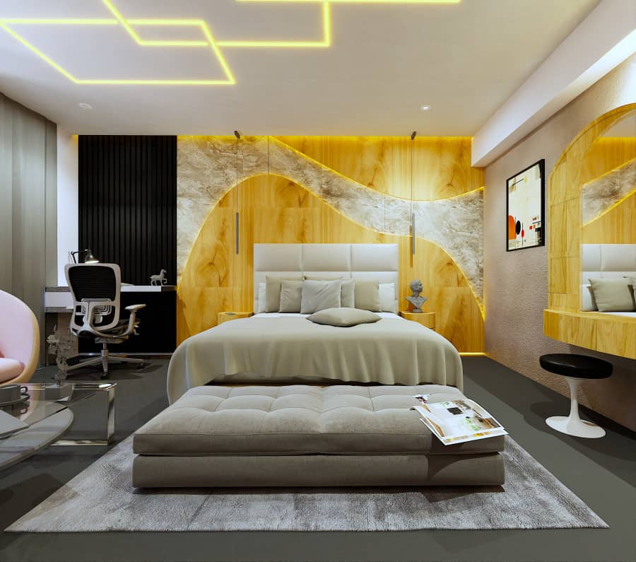 NsikakEss's tweet image. Modern comfort meets minimal elegance — a bedroom designed for calm, class, and functionality. #InteriorDesign #ModernLiving  #DesignDaily #MinimalistDesign