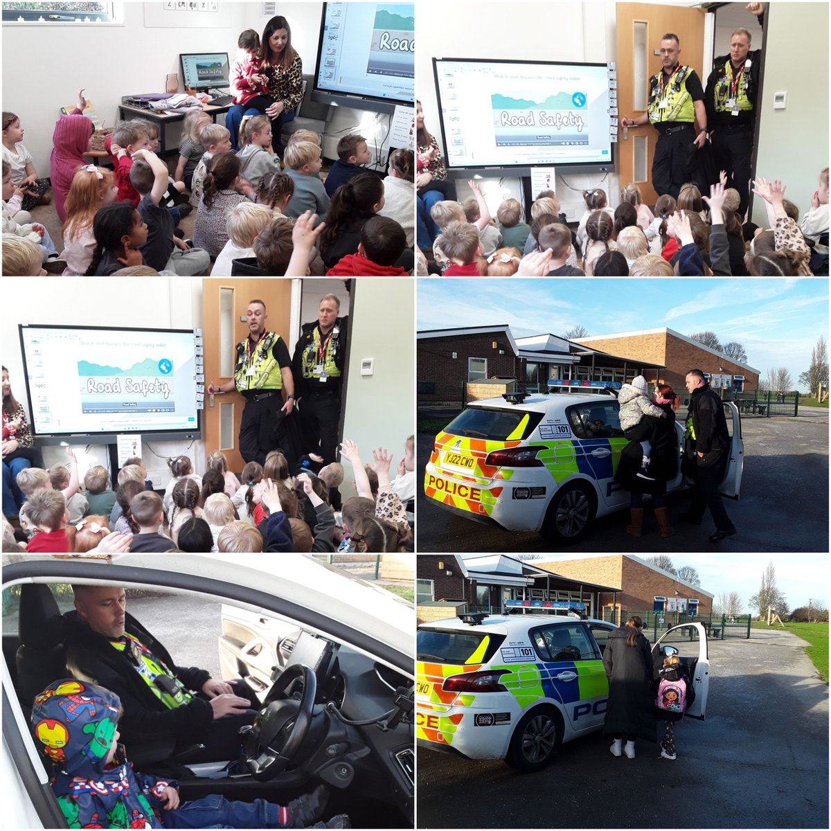 Local police officers visited EYFS to explore our key question 'I wonder what I will become?'. We asked lots of enthusiastic questions and even sat in the police car.