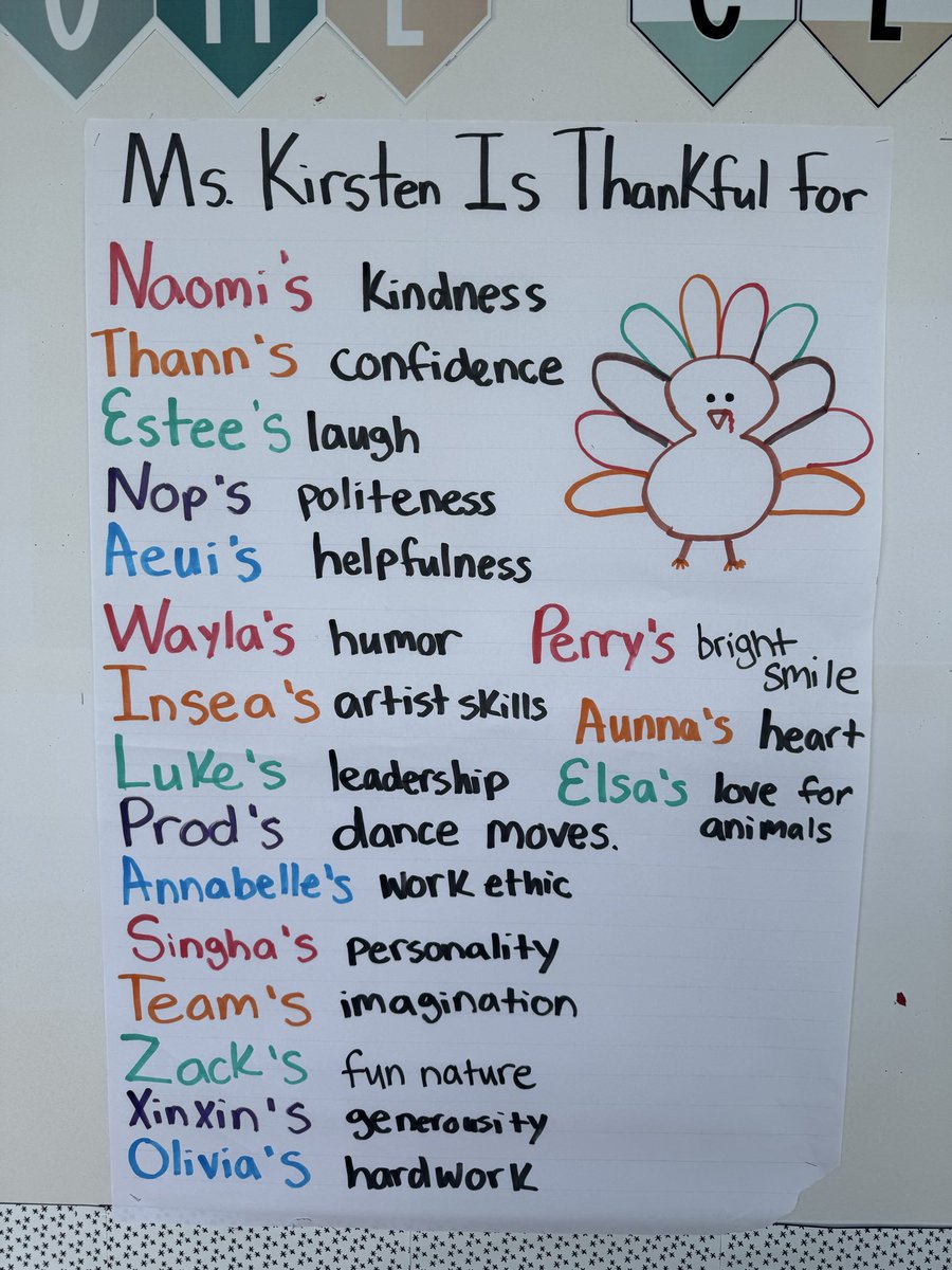 Thankful for all my past &amp; present students ❤️🧡💛🦃