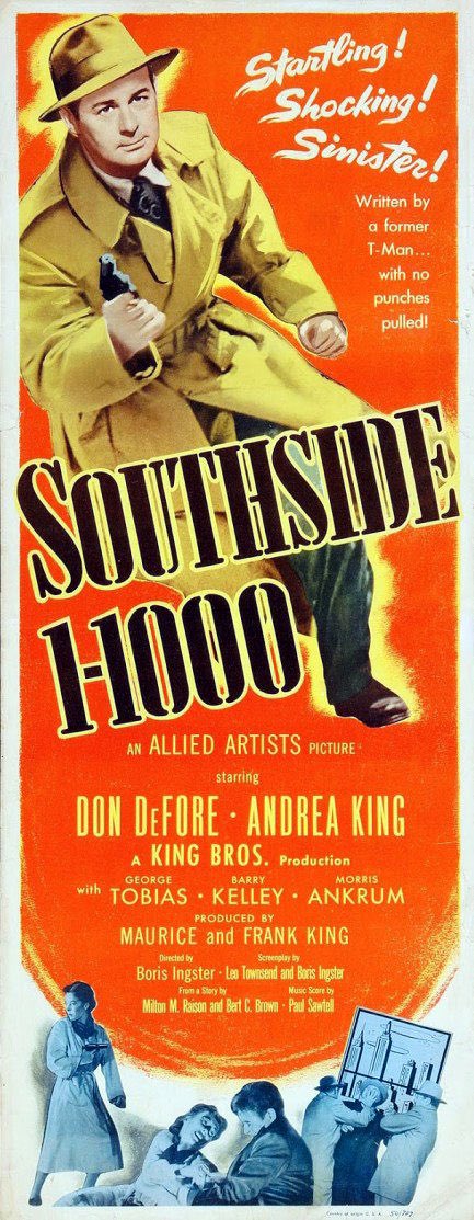 FrankMalfitano's tweet photo. FILM OF THE DAY: For #Noirvember neatly handled 1950 #BMovie #filmnoir about undercover agent #DonDefore after counterfeiters underrated #AndreaKing good as always in fairly complex role & usually comic #GeorgeTobias good as ruthless thug #1950s 🎞️ https://t.co/mMdVdEteID