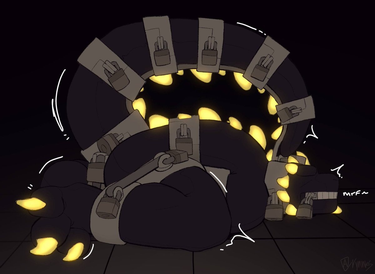 Kinktober Day 30: Locked
CR: @xerhom

#furry #furryart #bondage #bdsm