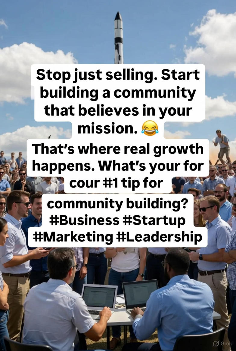 everman2012's tweet image. Stop just selling. Start building a community that believes in your mission. 🚀 That&apos;s where real growth happens.

What&apos;s your #1 tip for community building?

#Business #Startup #Marketing #Leadership