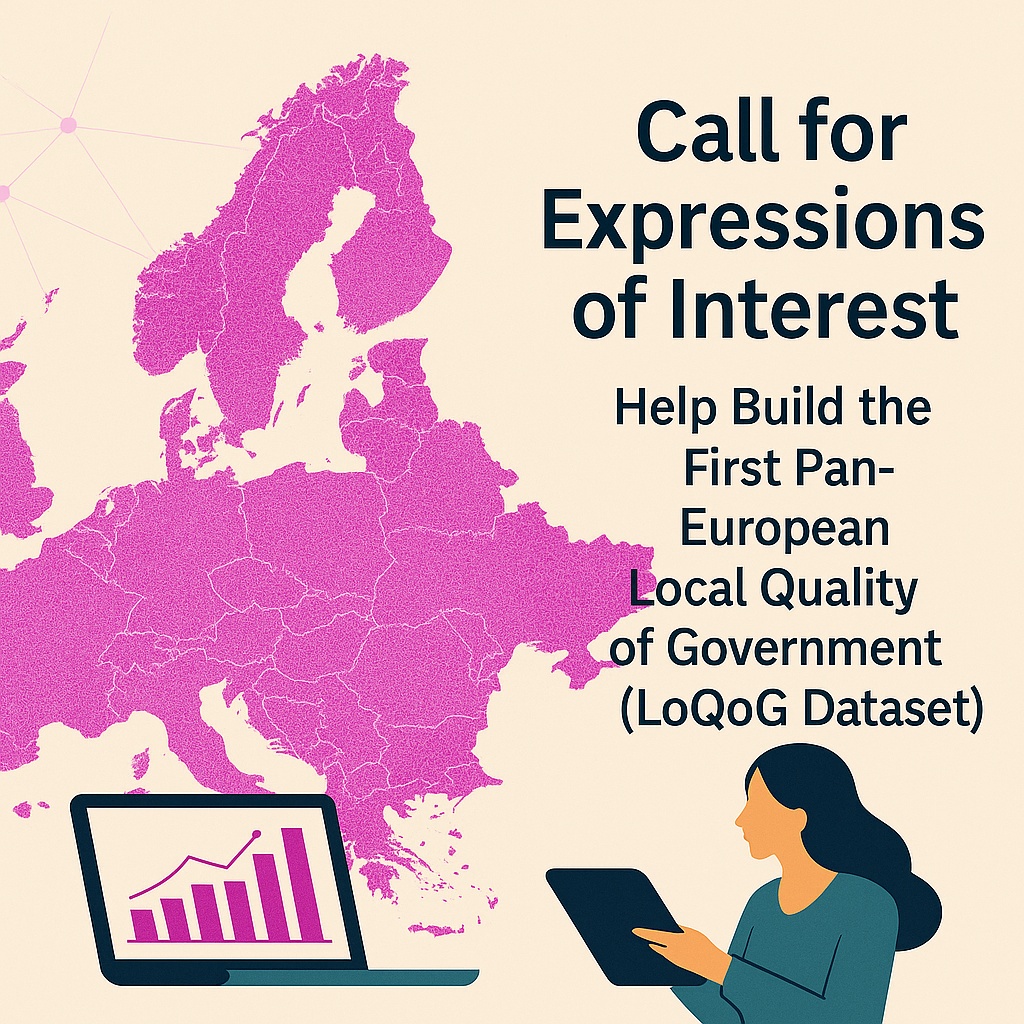 QoGData's tweet image. 📢 Help build the first pan-European Local Quality of Government (Lo-QoG) Dataset! Join our online workshop hosted by The Quality of Government Institute: gu.se/en/quality-gov…

#Governance #DataSharing #PolicyResearch #PoliticalScience #QoG #ResearchCollaboration