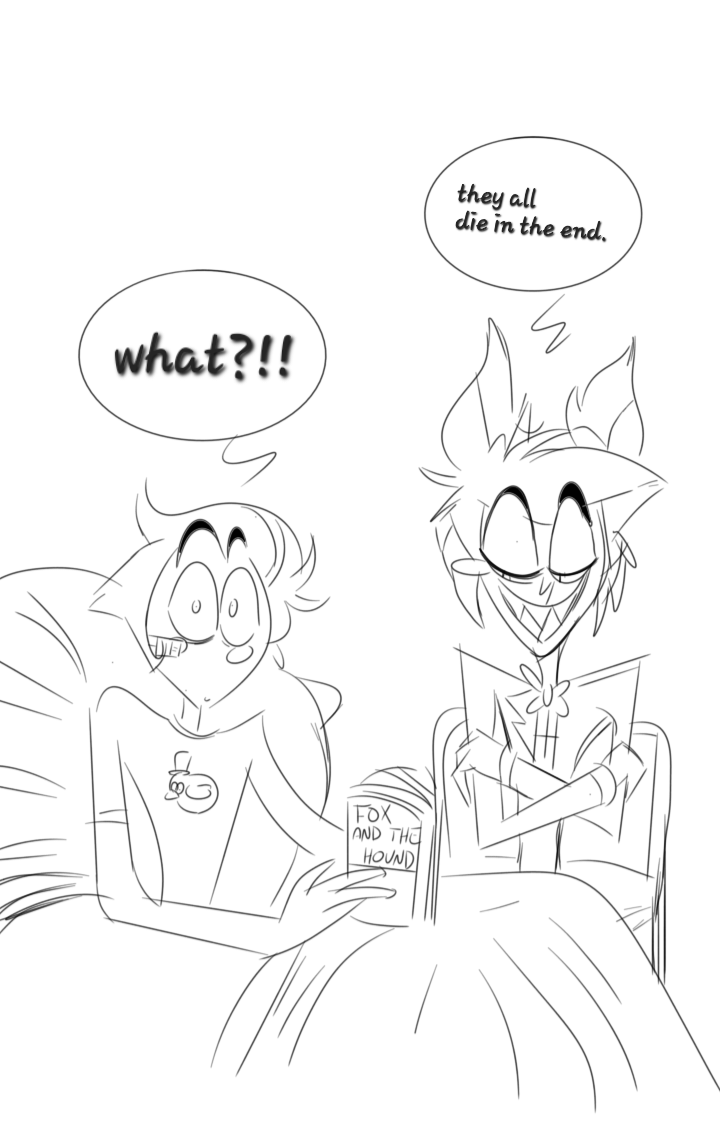 Not a good idea put these two
Together in infirmary. 
#hazbinhotel #hazbinhotelseason2 #hazbinhotelfanart #radioapple